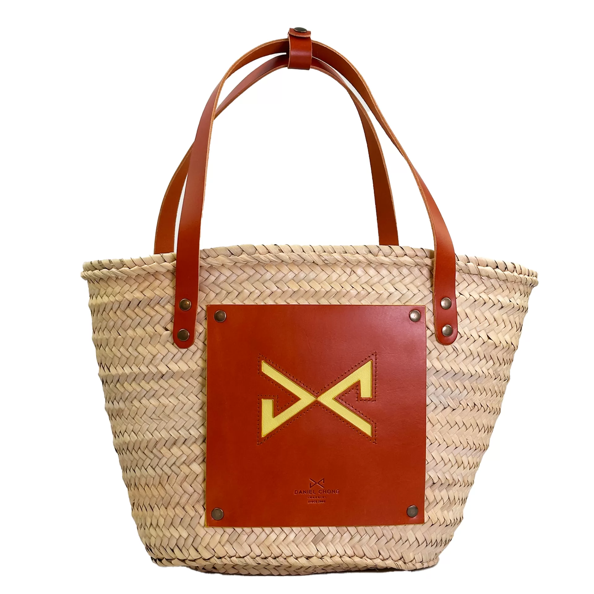 Daniel Chong Capazo mimbre, apliques y asas en piel de curtición vegetal*Mujer Mujer | Bolsos De Viaje